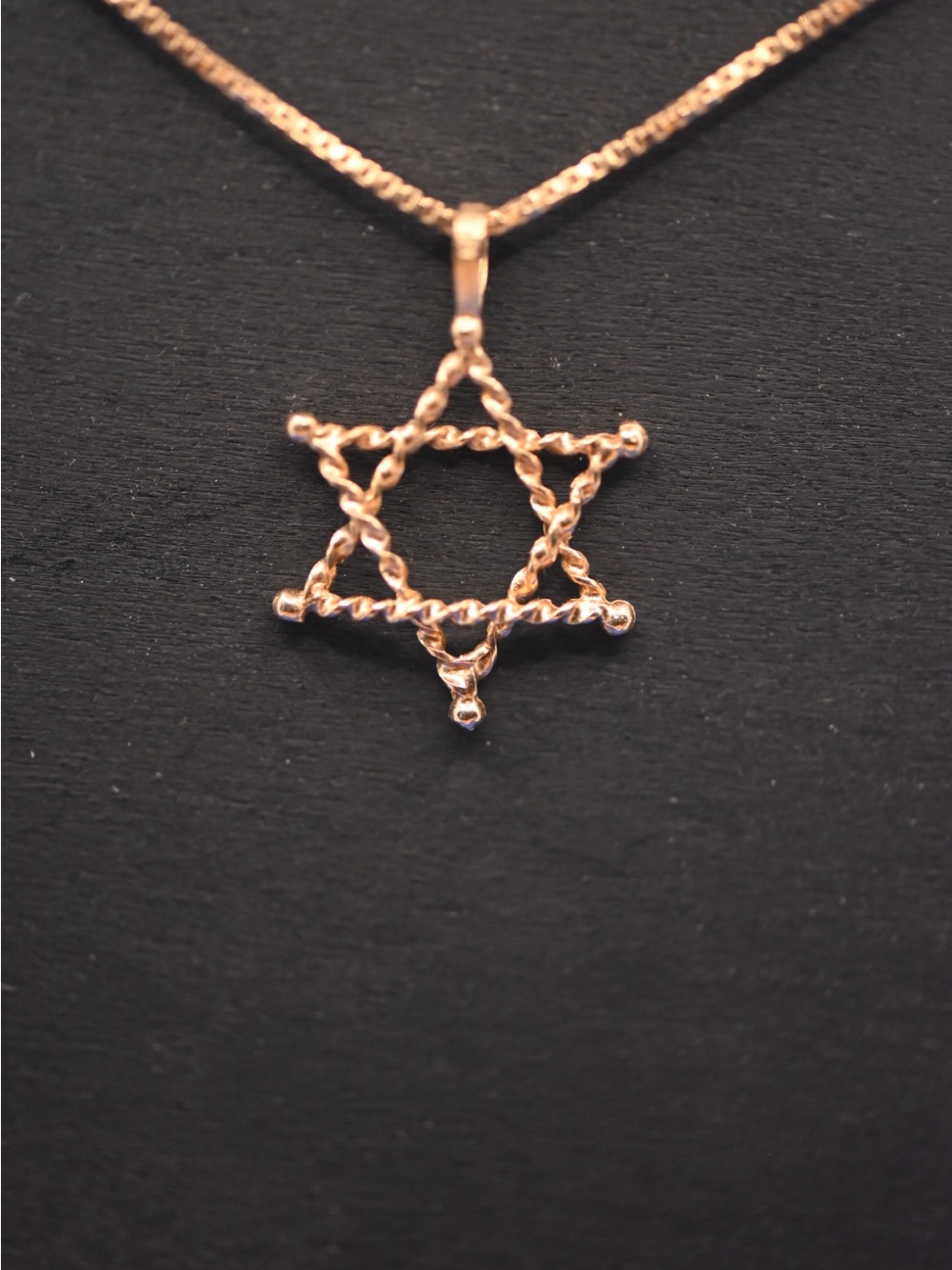 14k Gold Star of David Pendant Necklace - Elegant Women's Jewelry